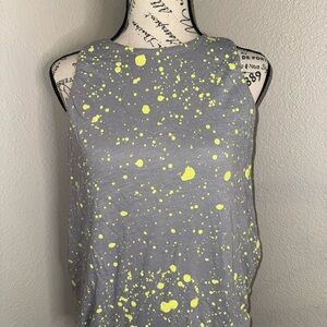 Gray and Yellow Splatter Women's Top
